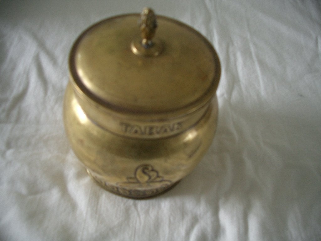 tabakspot antiek brons tabak pot verzamelen sfeer decoratie, Ophalen of Verzenden, Brons