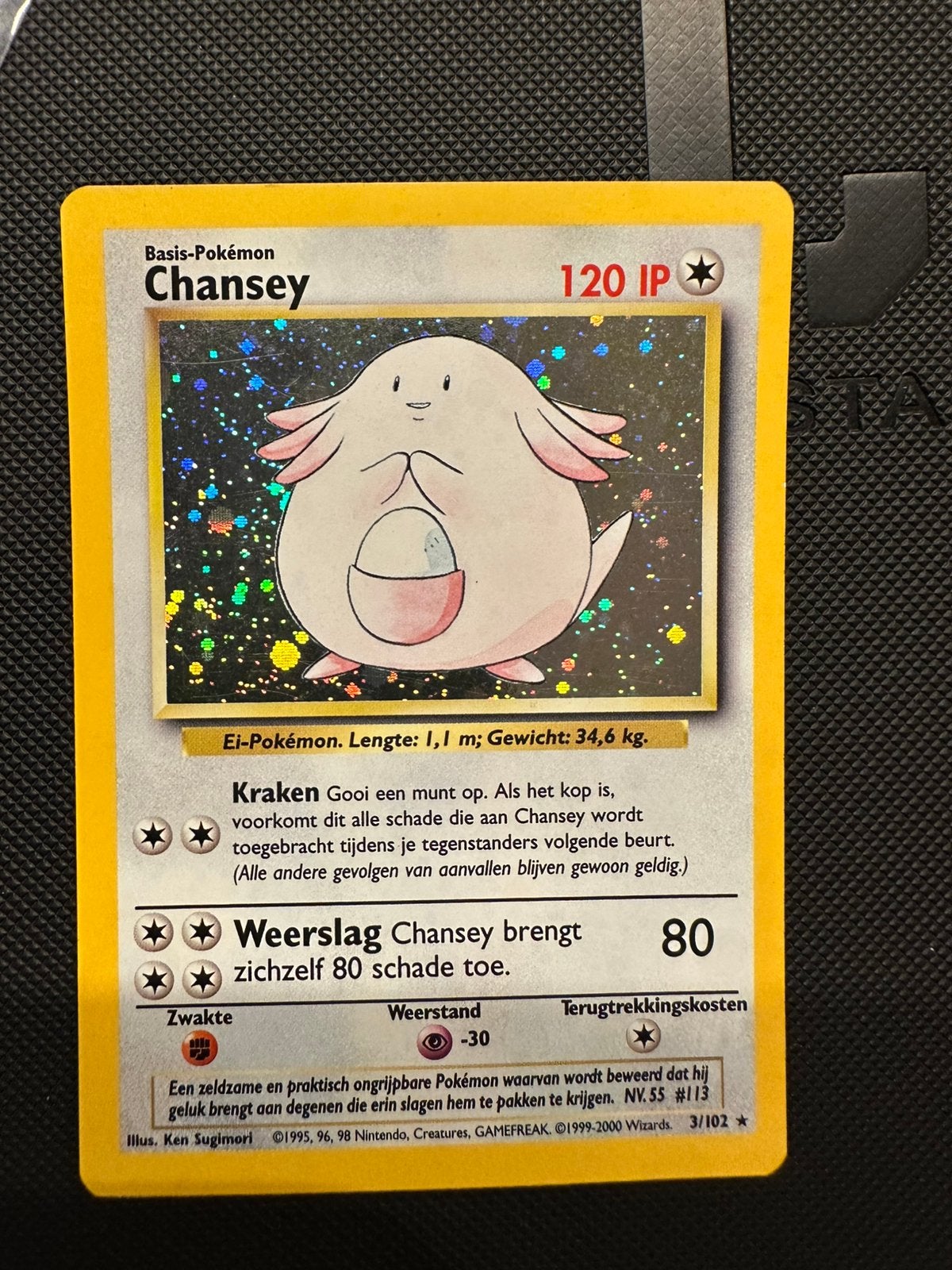 Chansey (BS 3) Base Set Nederlands, Ophalen of Verzenden, Zo goed als nieuw
