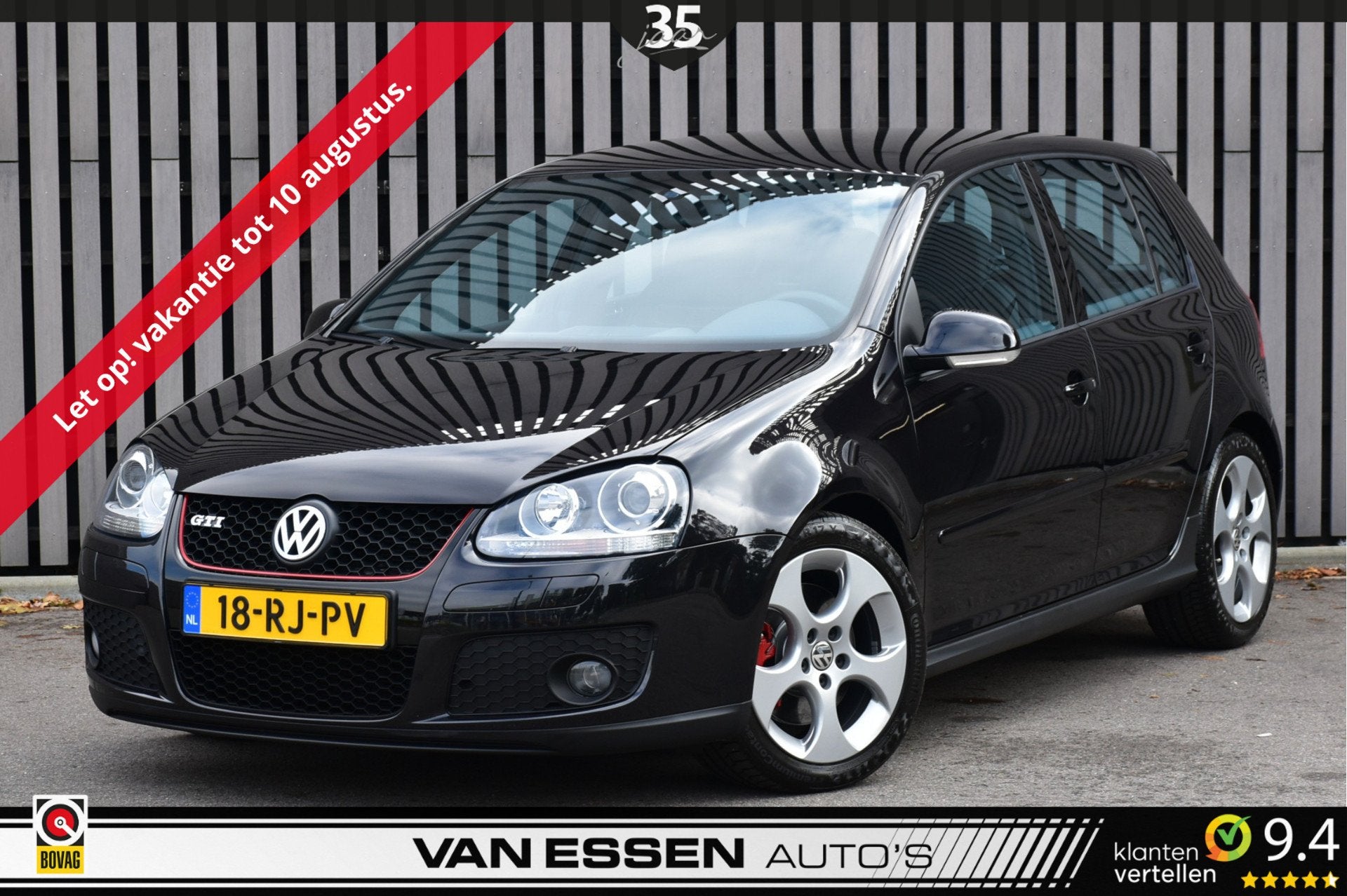 Volkswagen Golf 2.0 TFSI GTI FABRIEKSNIEUW! 1e Eigenaar NL-A, Auto's, Volkswagen, Gebruikt, 4 cilinders, 1984 cc, Zwart