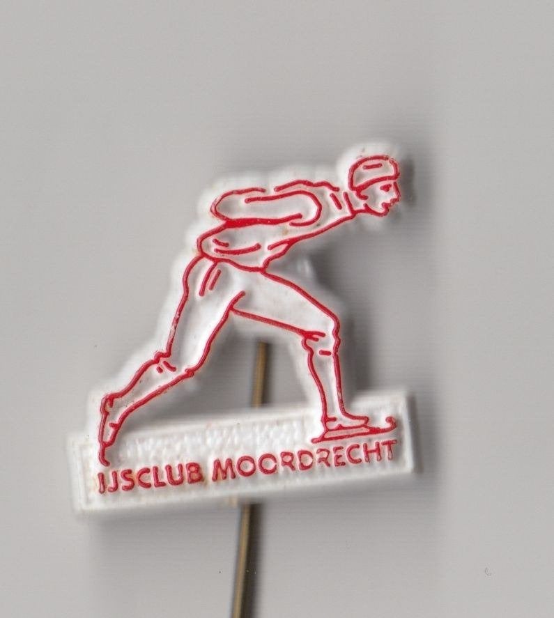 IJsclub Moordrecht Schaatsen Schaats speldje, Gebruikt, Niet vindbaar, Niet vindbaar, Speldje of Pin