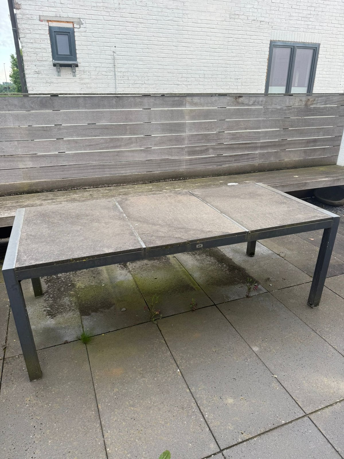 Tuintafel, Ophalen of Verzenden, Gebruikt, Rechthoekig