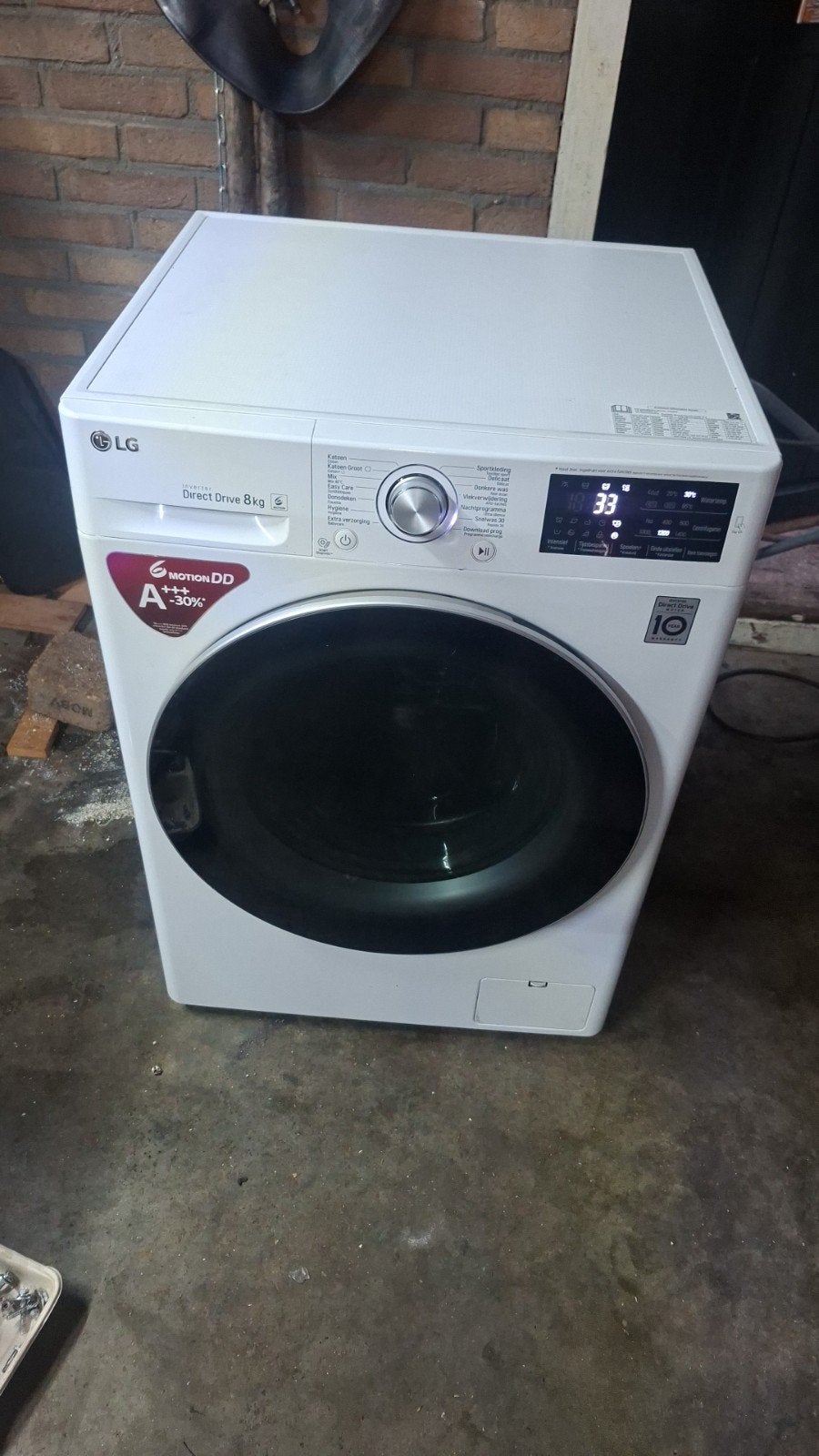 LG Wasmachine 8kg Refurbished, Ophalen, Refurbished, 1200 tot 1600 toeren, 6 tot 8 kg
