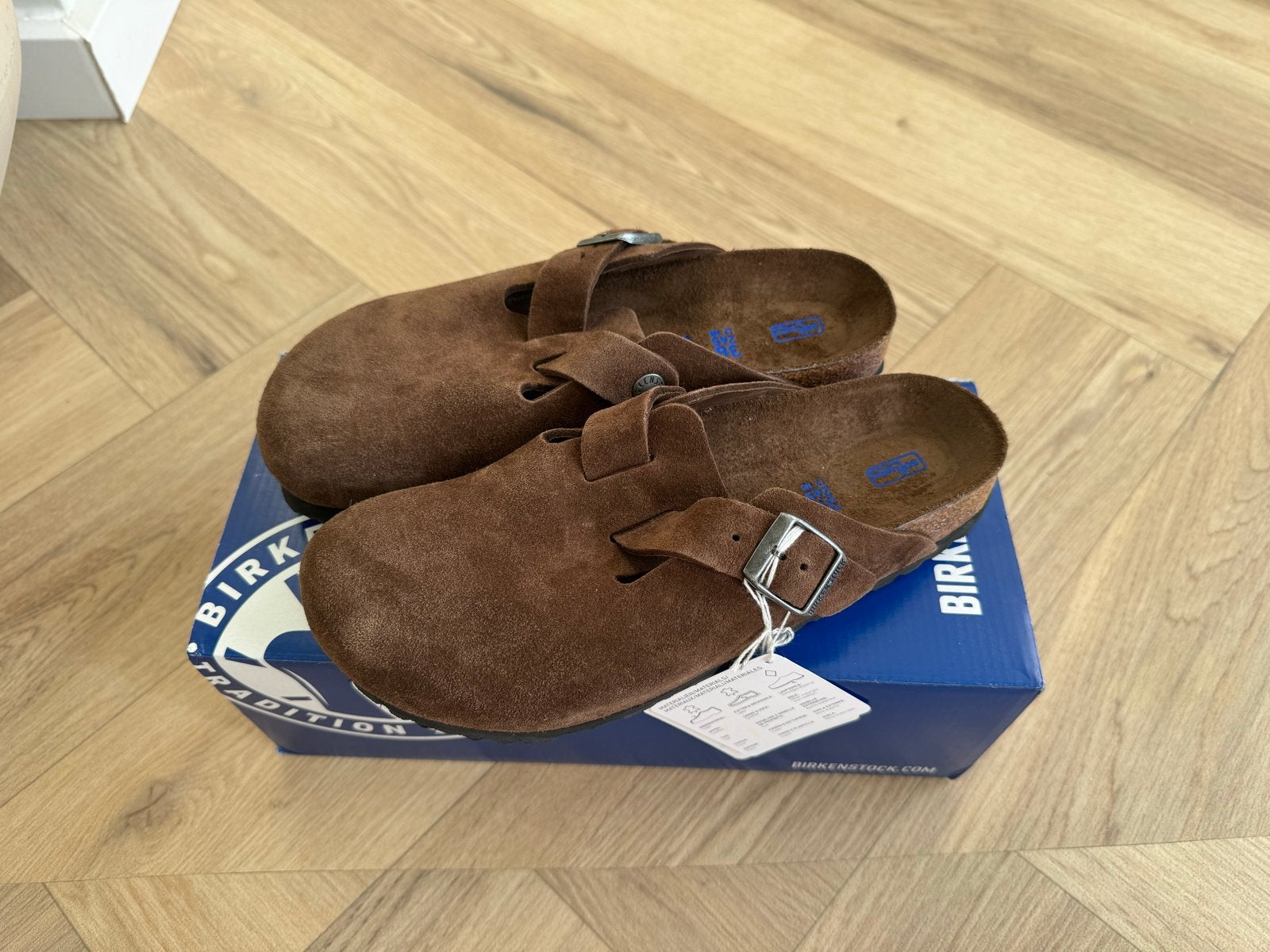 Nieuwe Birkenstock Boston Clogs - Maat 38, Ophalen of Verzenden, Nieuw, Bruin, Instappers