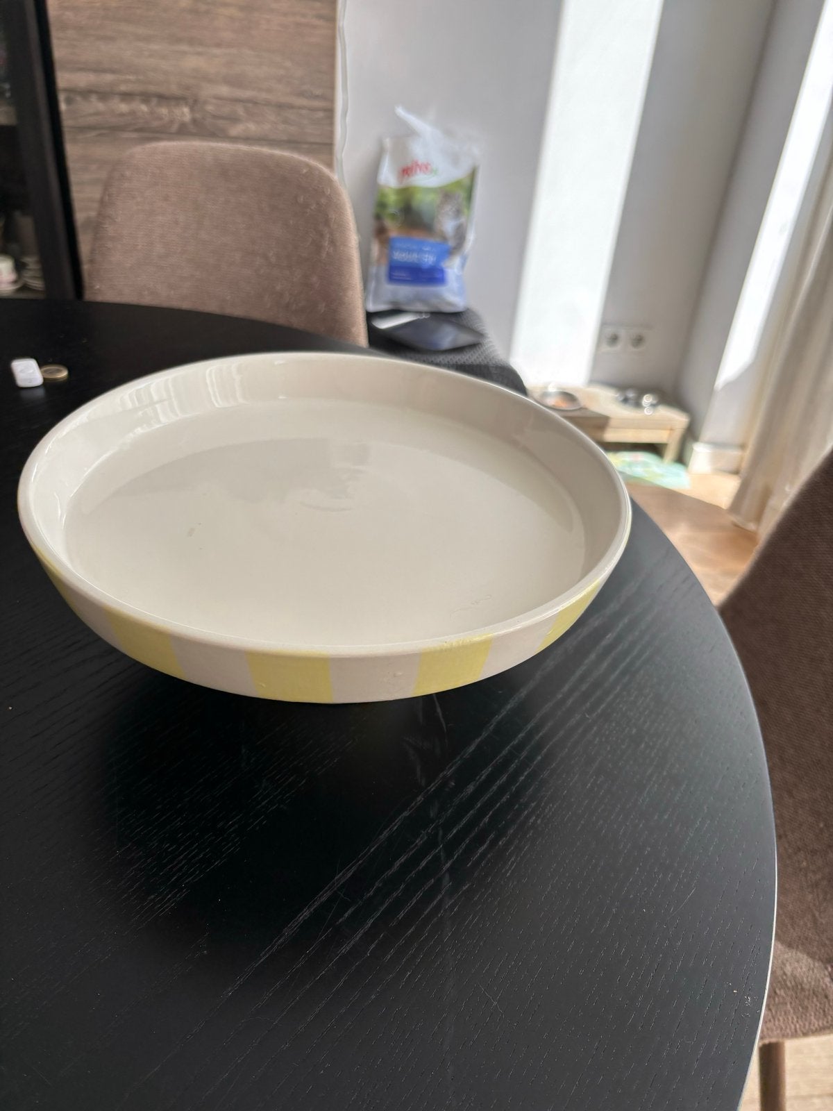 Ovale decoratie vaas van Action, Gebruikt, Porselein of Keramiek, Overige typen, Ophalen of Verzenden