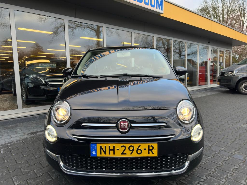 Fiat 500 0.9 TwinAir Turbo Lounge/Cruise Control/Panoramadak, Voorwielaandrijving, Stof, Gebruikt, Startonderbreker