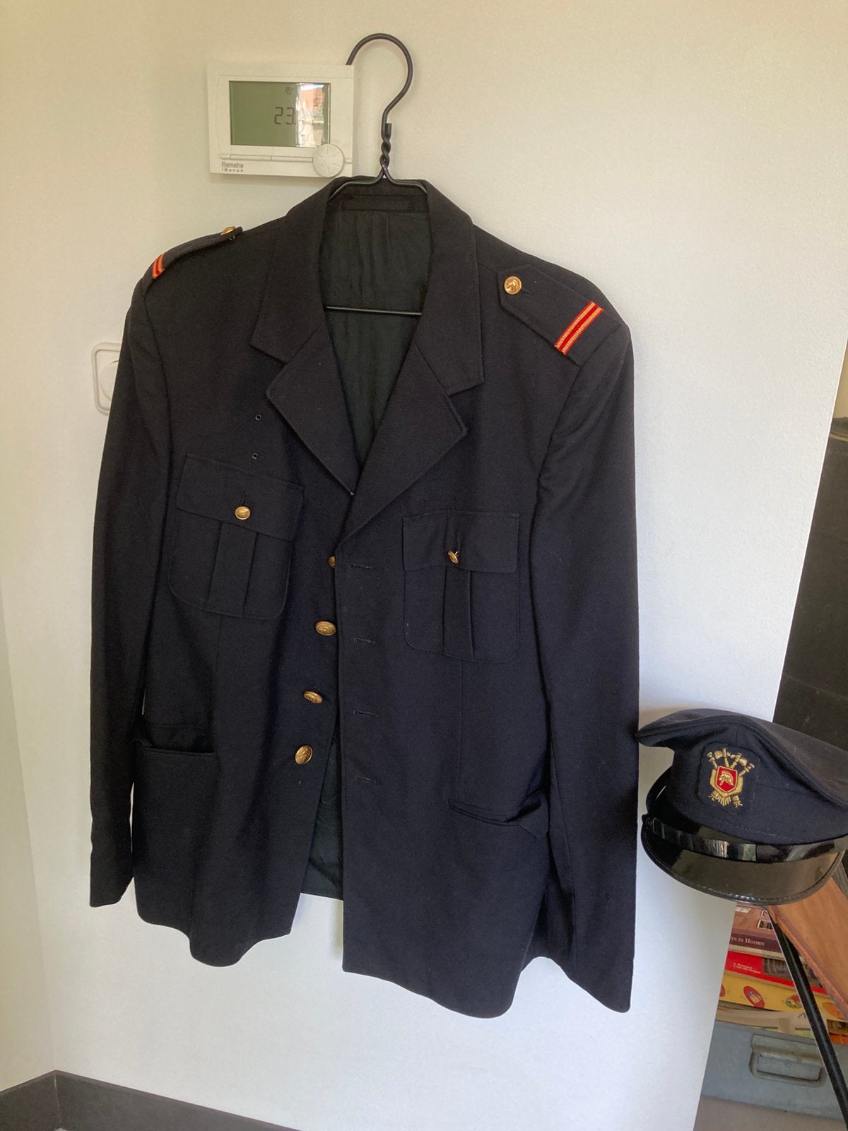 Brandweer kostuum, Ophalen, Gedragen, Maat 56/58 (XL), Zwart