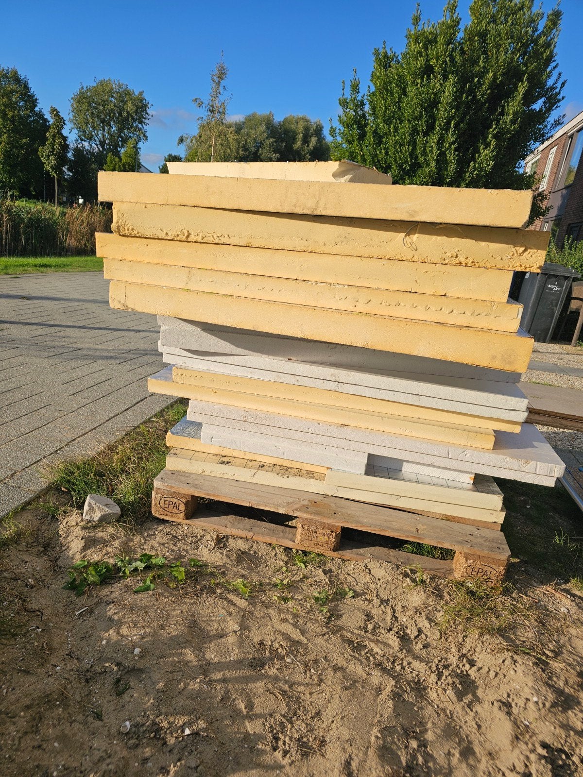 PIR en XPS isolatieplaten, Doe-het-zelf en Verbouw, Ophalen, 4 tot 8 cm, Gebruikt, Hardschuim (Pir)