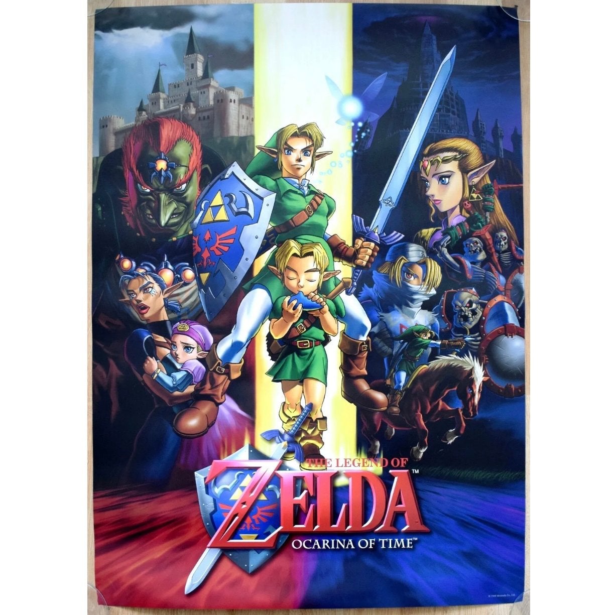The Legend of Zelda Ocarina of Time Nintendo N64 Poster, Avontuur en Actie, 1 speler, Nieuw, Ophalen of Verzenden