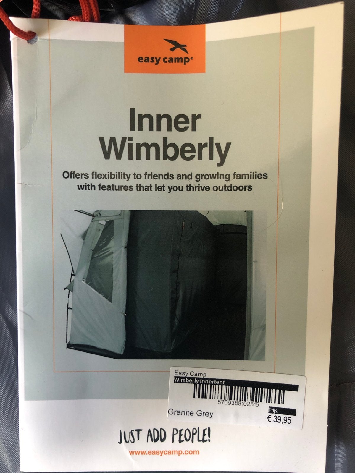Easy Camp Inner Wimberly Binnentent - Granite Grey, Ophalen, Nieuw, Tot en met 2