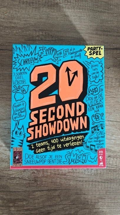 20 Second Showdown Party Spel - Snel en Uitdagend, Vijf spelers of meer, Ophalen of Verzenden, Zo goed als nieuw, 999 Games