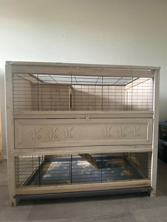 Cavia konijnen flat hok, Dieren en Toebehoren, Knaagdieren en Konijnen | Hokken en Kooien, Ophalen, 90 cm of meer, Konijn, Hok
