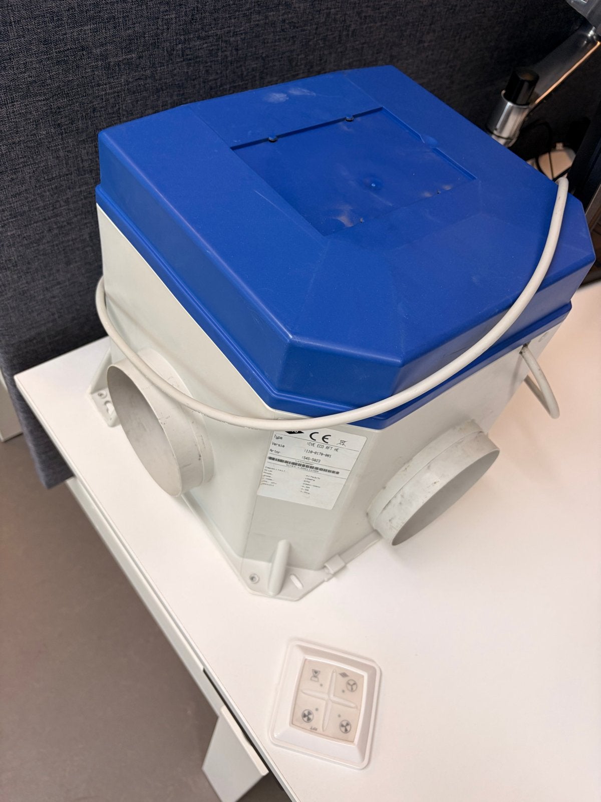 Itho CVE ECO RFT HE Ventilator Afzuiger met afstandsbedienin, Ophalen of Verzenden, Zo goed als nieuw, Ventilator en Afzuiger