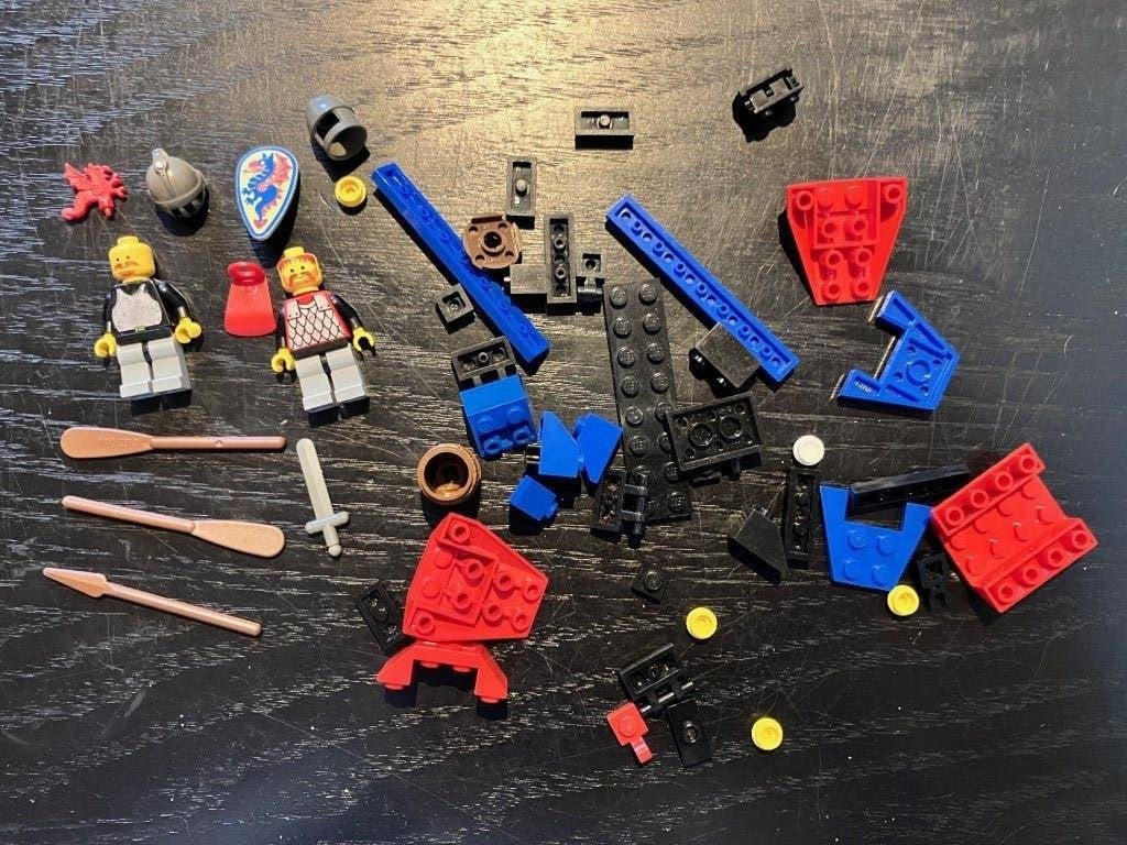 Lego Castle Black Knights Set 1547 - Black Knights Boat, Ophalen of Verzenden, Gebruikt, Complete set, Lego