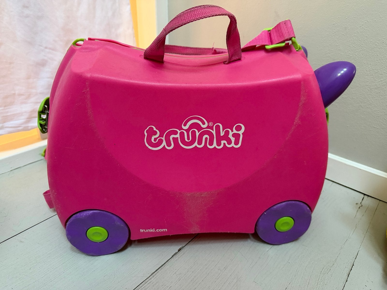 Trunki kinder koffer roze - slotje ontbreekt, Ophalen of Verzenden, Gebruikt