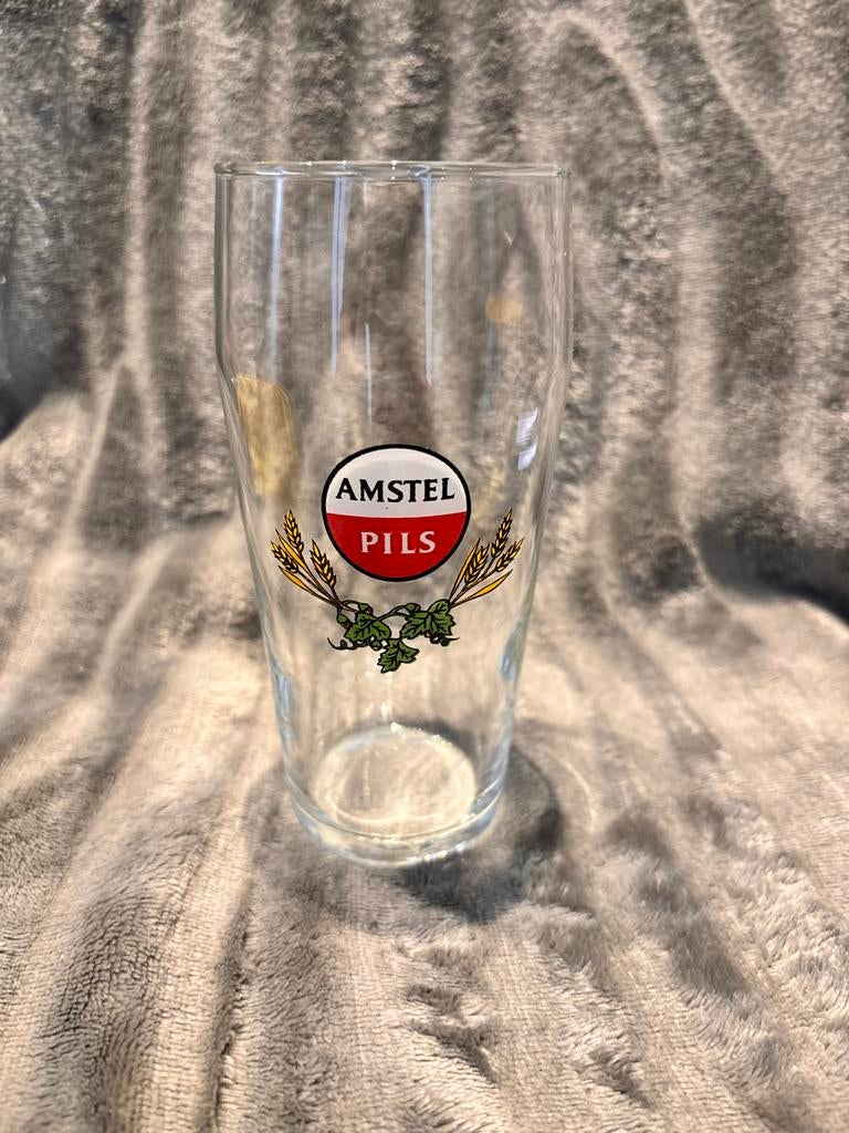 Amstel Pils Bierglas - Vintage Collectie, Verzamelen, Ophalen of Verzenden, Zo goed als nieuw, Bierglas