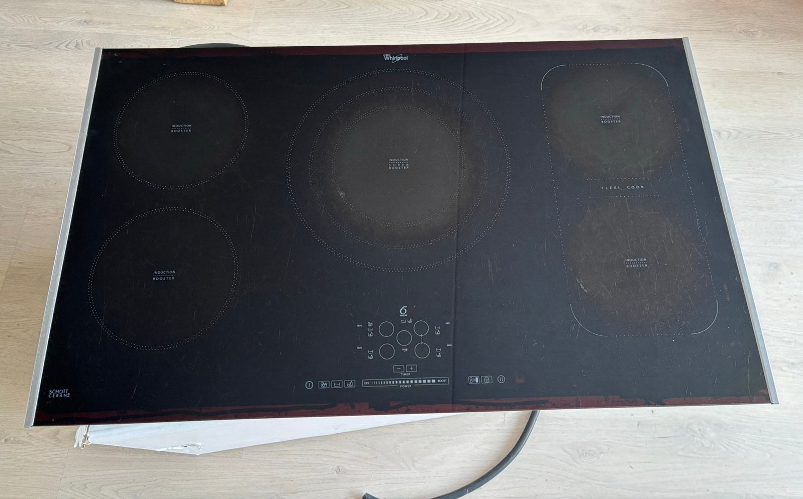 Inductie kookplaat Whirlpool, Ophalen, Gebruikt, Inbouw, Inductie