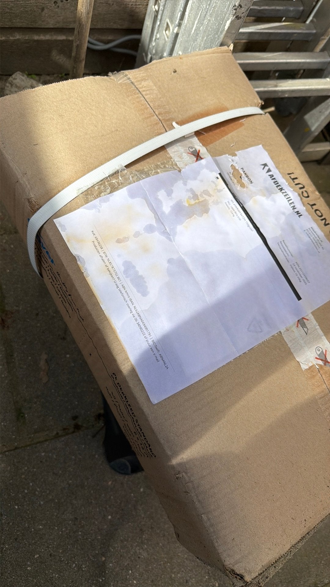 Afdekzeil 6x12 meter wit 150gr/m2, Opvouwbaar, Overige typen, Nieuw, 4 tot 6 meter