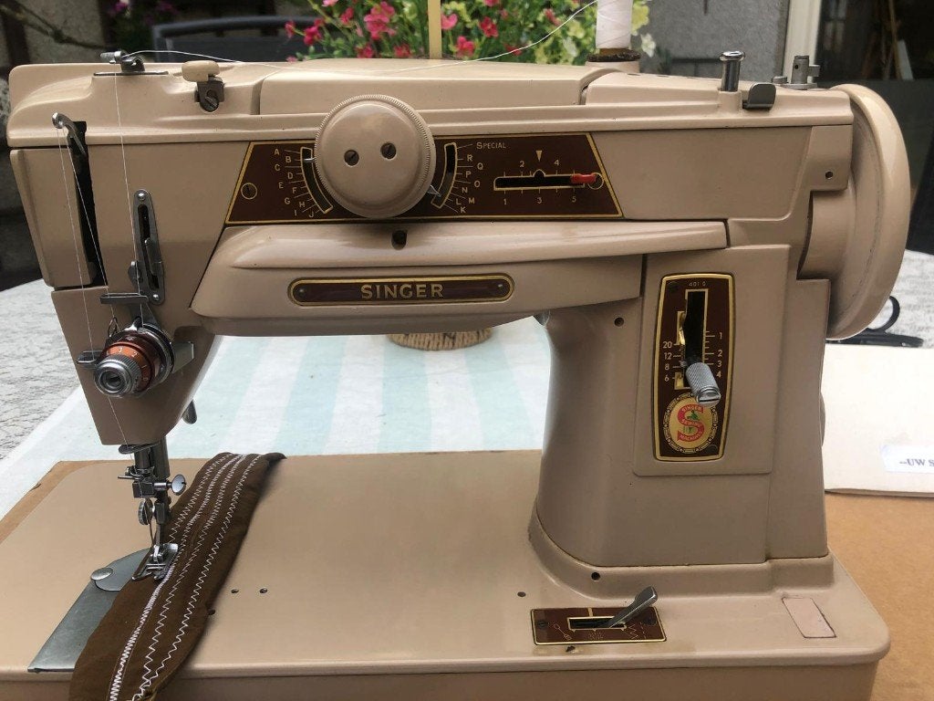 Singer 401G naaimachine, Ophalen of Verzenden, Gebruikt, Naaimachine, Singer