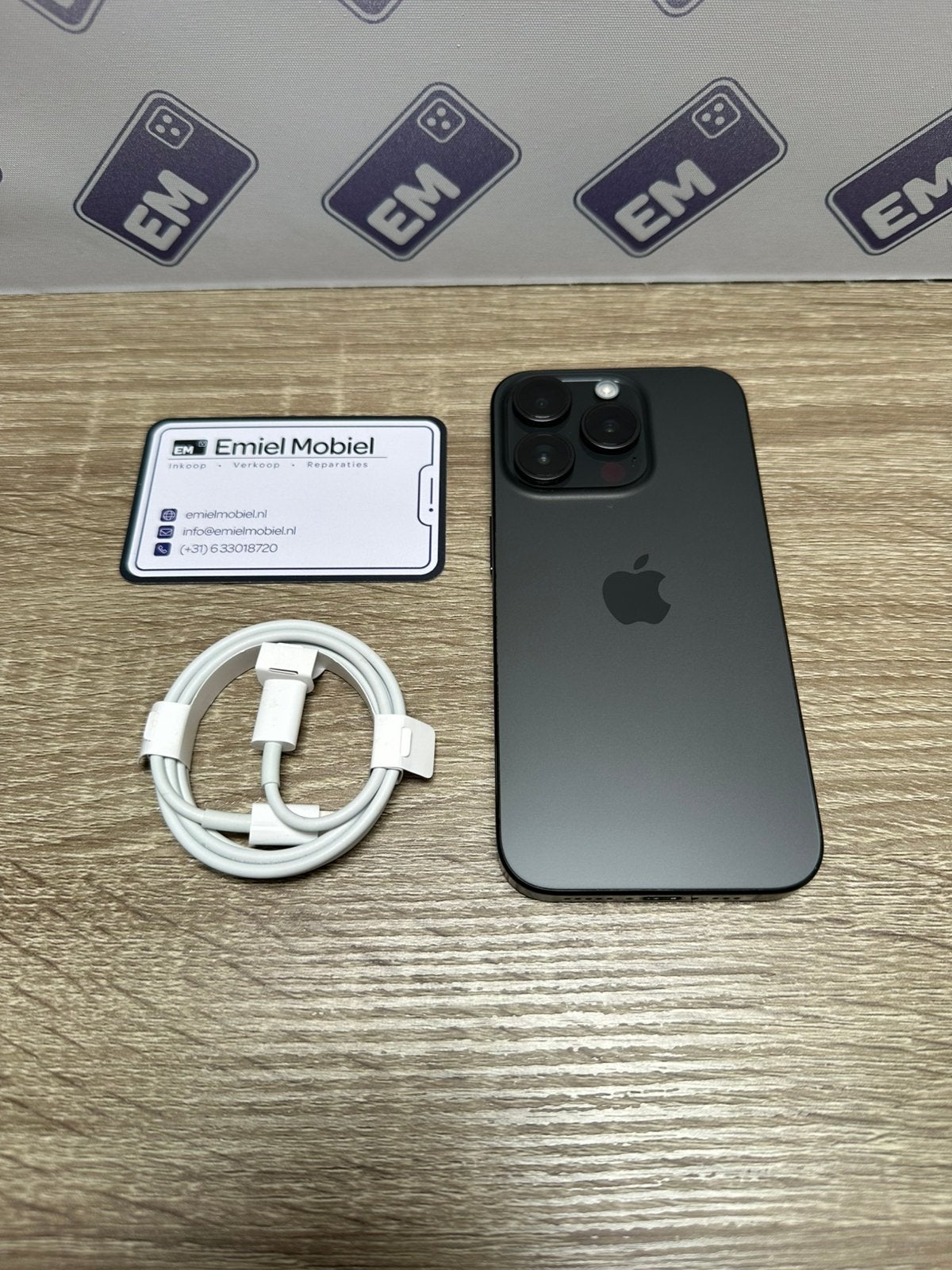 iPhone 15 Pro - 256GB / batterij 100% / garantie, Telecommunicatie, Mobiele telefoons | Apple iPhone, 256 GB, Zwart, Ophalen of Verzenden