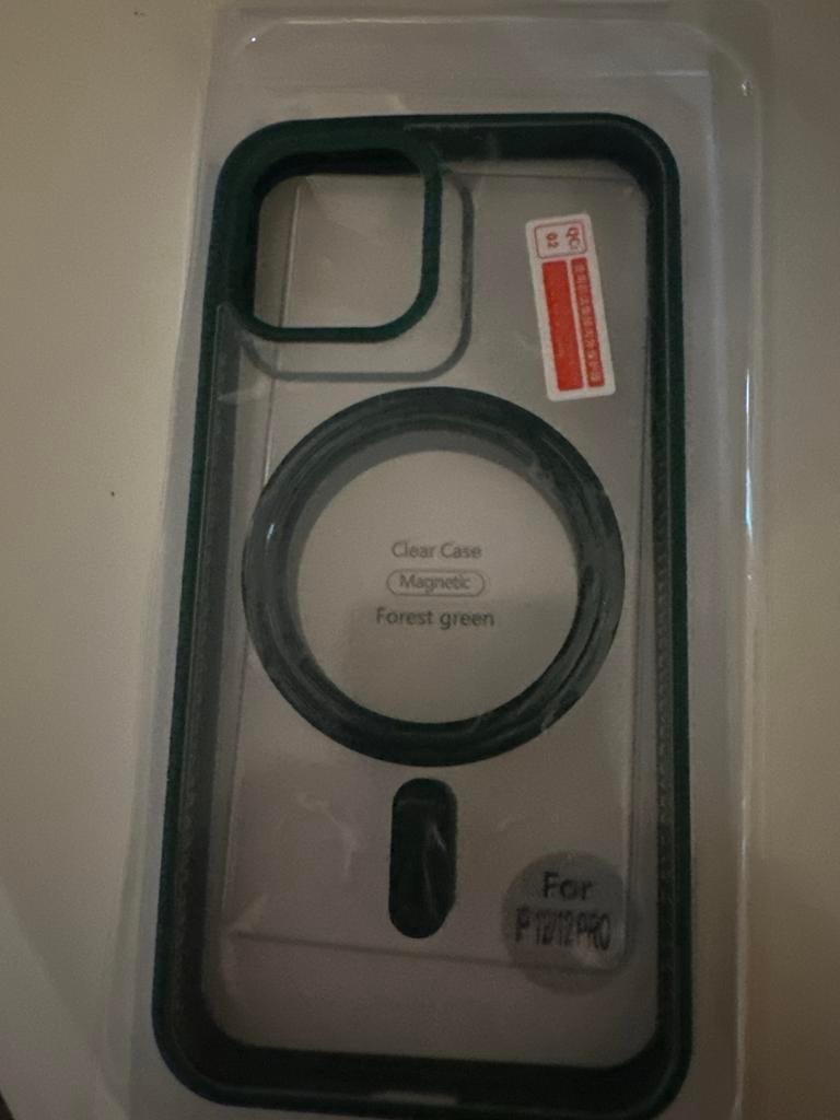 Clear Case MagSafe Groen voor iPhone 12/12 Pro, Verzenden, Nieuw, Hoesje of Tasje, IPhone 12