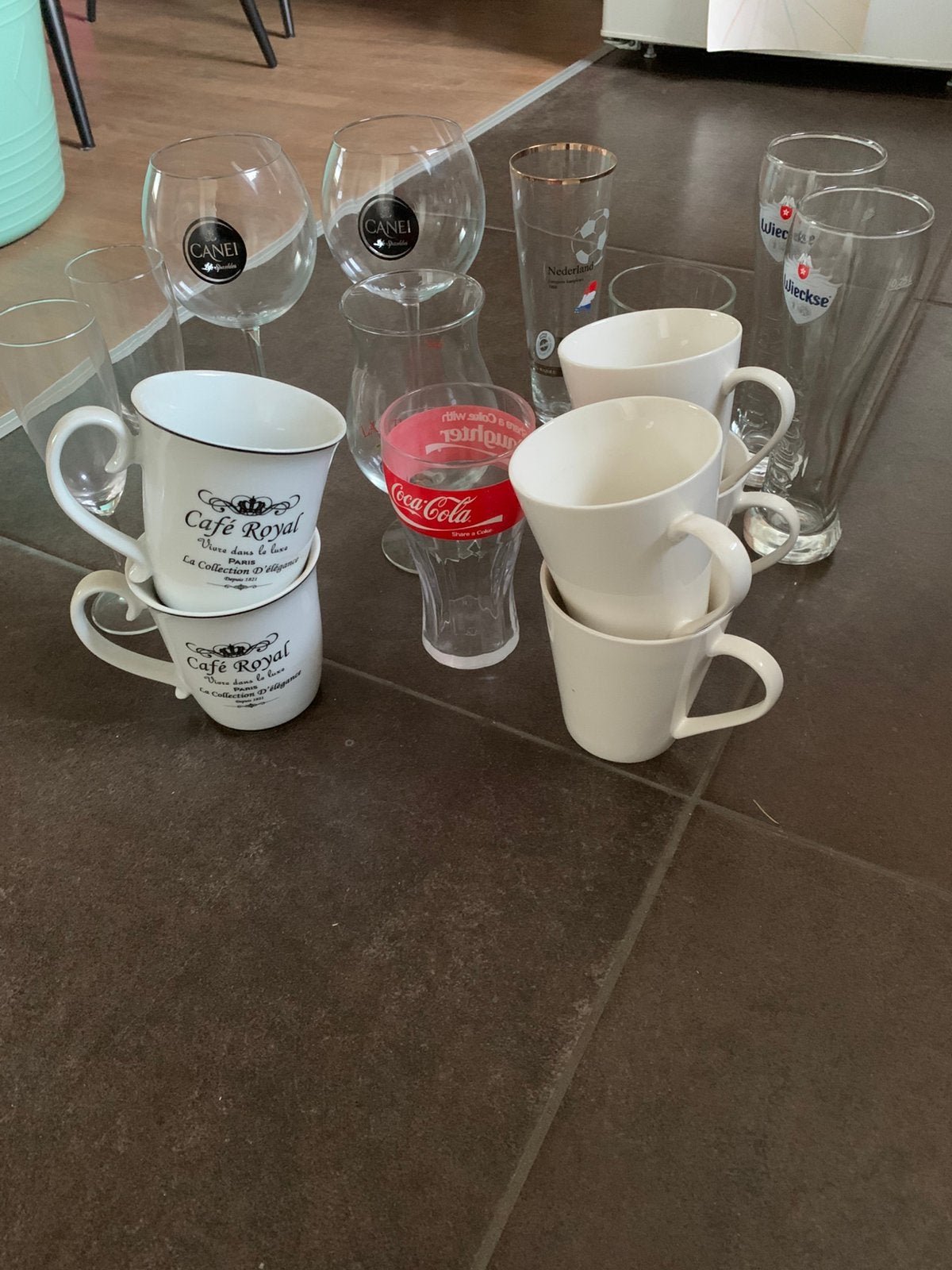 Diverse wijn, bier glazen, Huis en Inrichting, Glas of Glazen, Ophalen of Verzenden, Overige stijlen, Glas