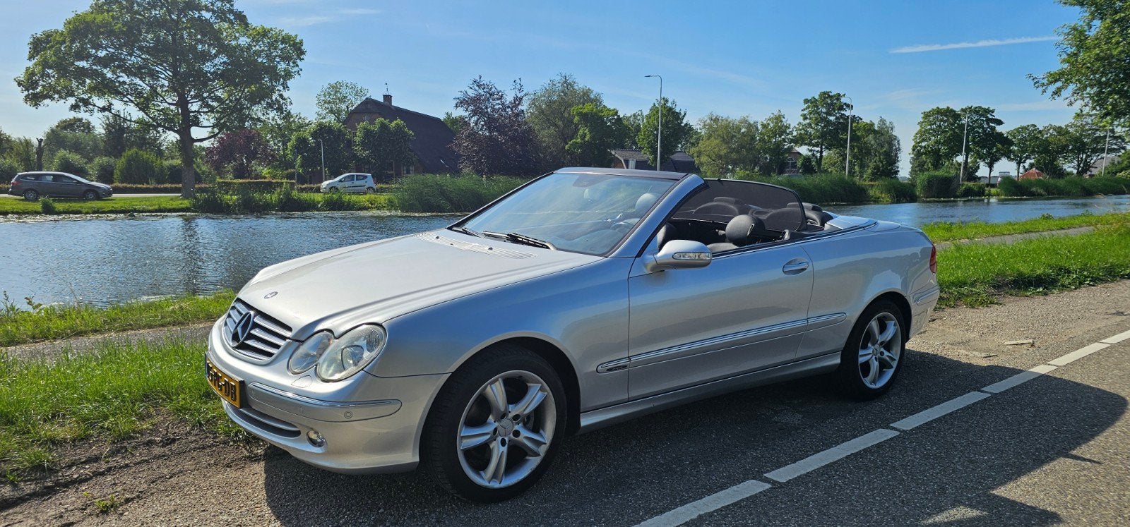 Mercedes CLK320 Avantgarde / nwAPK / NL-auto / Dealer onderh, Automaat, Achterwielaandrijving, Zwart, Cabriolet