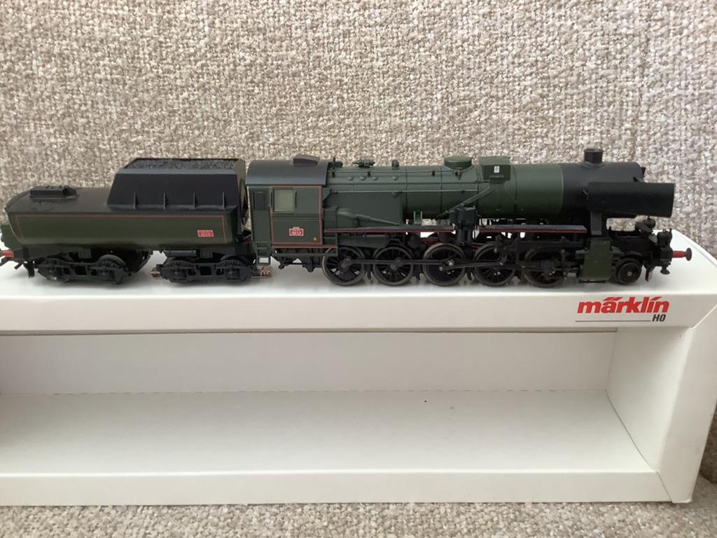 Marklin 34157 Schaal H0 SNCF Digitaal Stoomloc met tender, Arnold, Ophalen of Verzenden, Zo goed als nieuw, Gelijkstroom