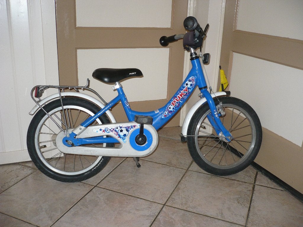 Stoere puky 16 inch jongensfiets met lage instap, Ophalen, Terugtraprem, Puky, 16 inch
