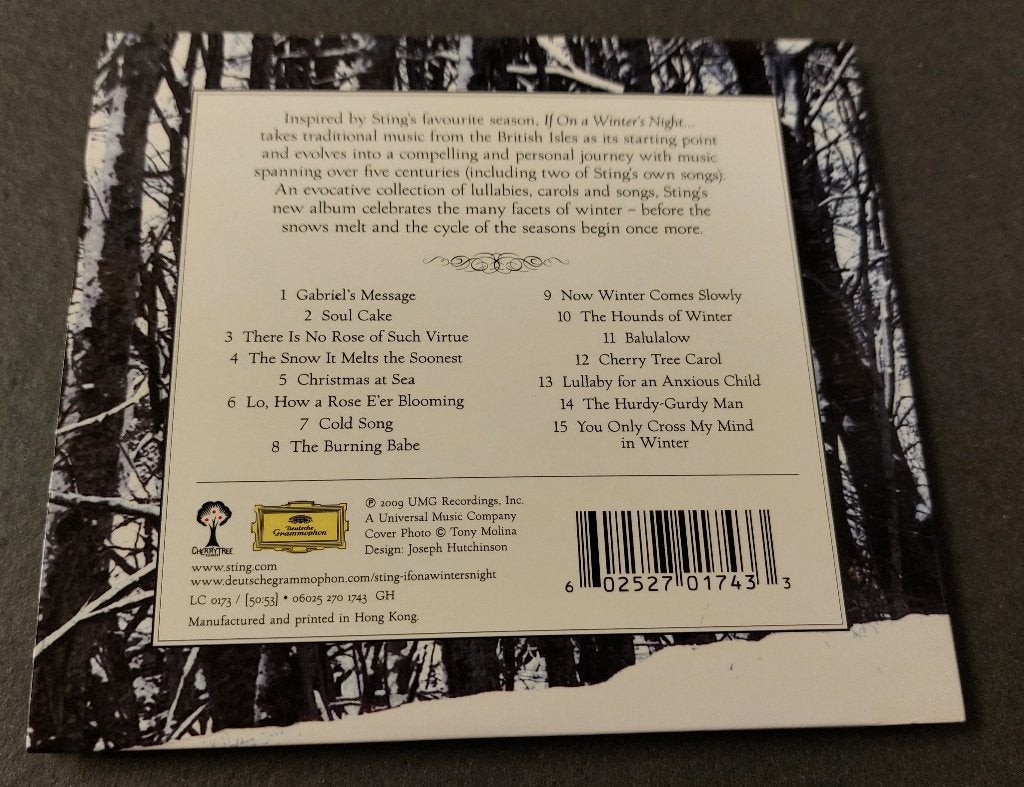 STING CD If On A Winter's Night NIEUW in Gatefold cover, Ophalen of Verzenden, Nieuw in verpakking, Pop, Album