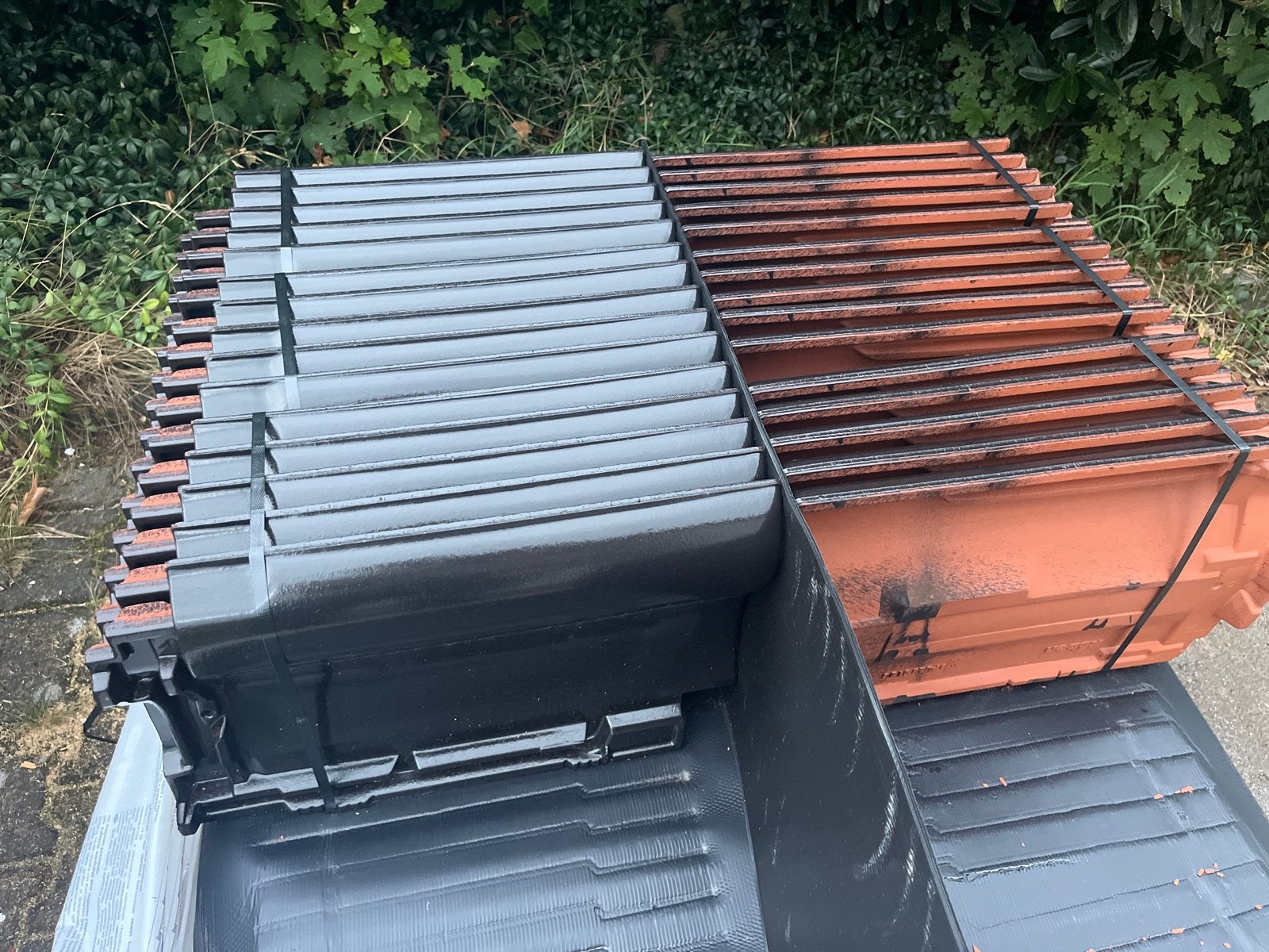 Dakpan OVH11 (Milano) zwart mat verglaasd, partij, Doe-het-zelf en Verbouw, Dakpannen en Dakbedekking, Ophalen, Gebruikt, Steen of Klei