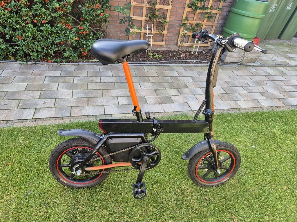 NIEUW : elektrische vouwfiets €379,- eenmalig design, Fietsen en Brommers, 14 tot 16 inch, Nieuw, Totaal opvouwbaar, Schijfrem