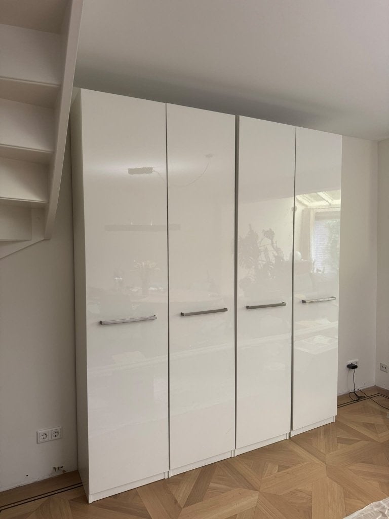 IKEA PAX Kasten (50x38x236 cm) 4 stuks – Glanzend Wit, Ophalen, Met deur(en), 200 cm of meer, 50 tot 100 cm