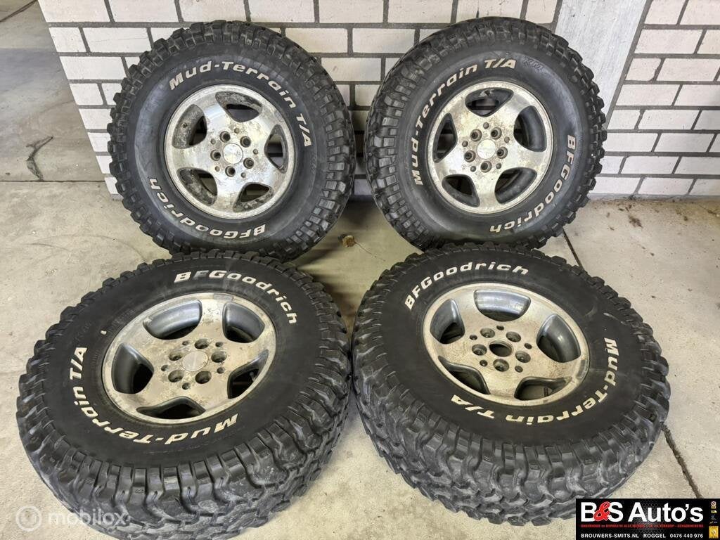 Jeep Canyon velgen 15x7J Wrangler TJ Grand Cherokee ZJ & XJ, Ophalen, Gebruikt, 265 mm, Banden en Velgen
