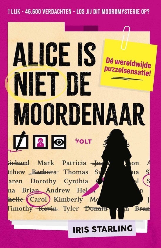 Alice is niet de moordenaar - GRATIS VERZENDING