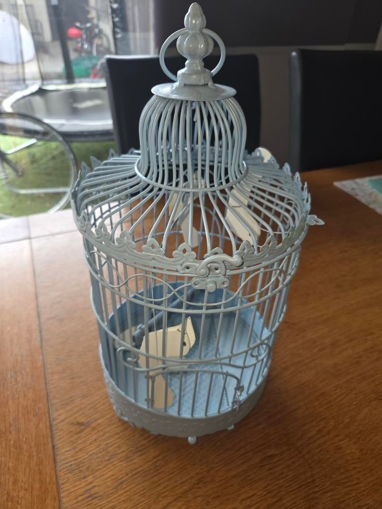 Mooie brocante vogelkooi ( Helemaal nieuw), Ophalen of Verzenden, Hout, Vogelkooi