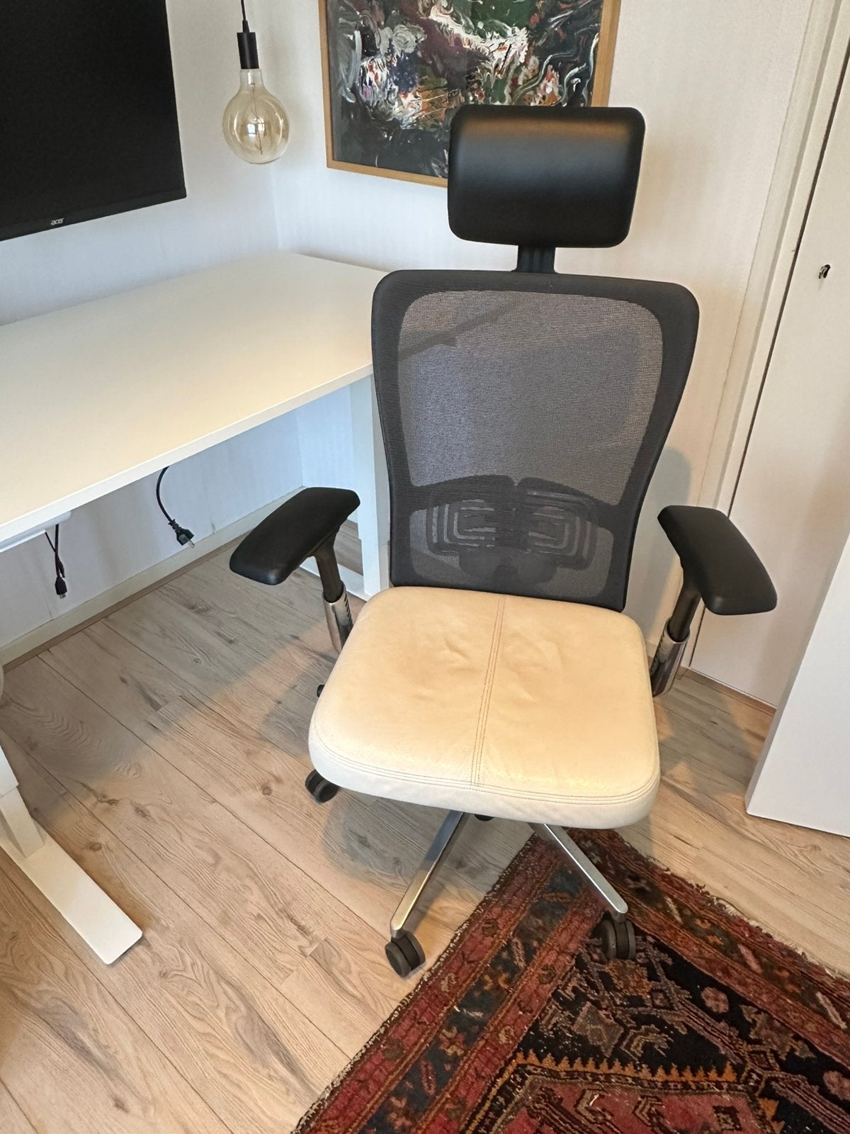 Bureau stoel, Ophalen, Gebruikt, Zwart