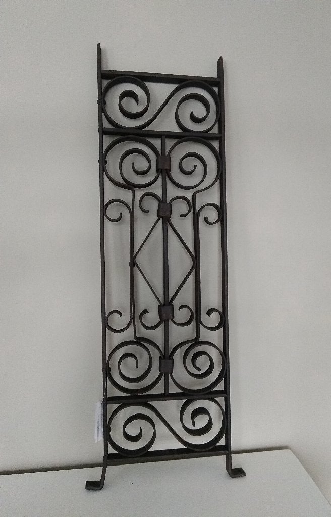 Oude balustrade hekje krul metaal - India - hek, Ophalen of Verzenden
