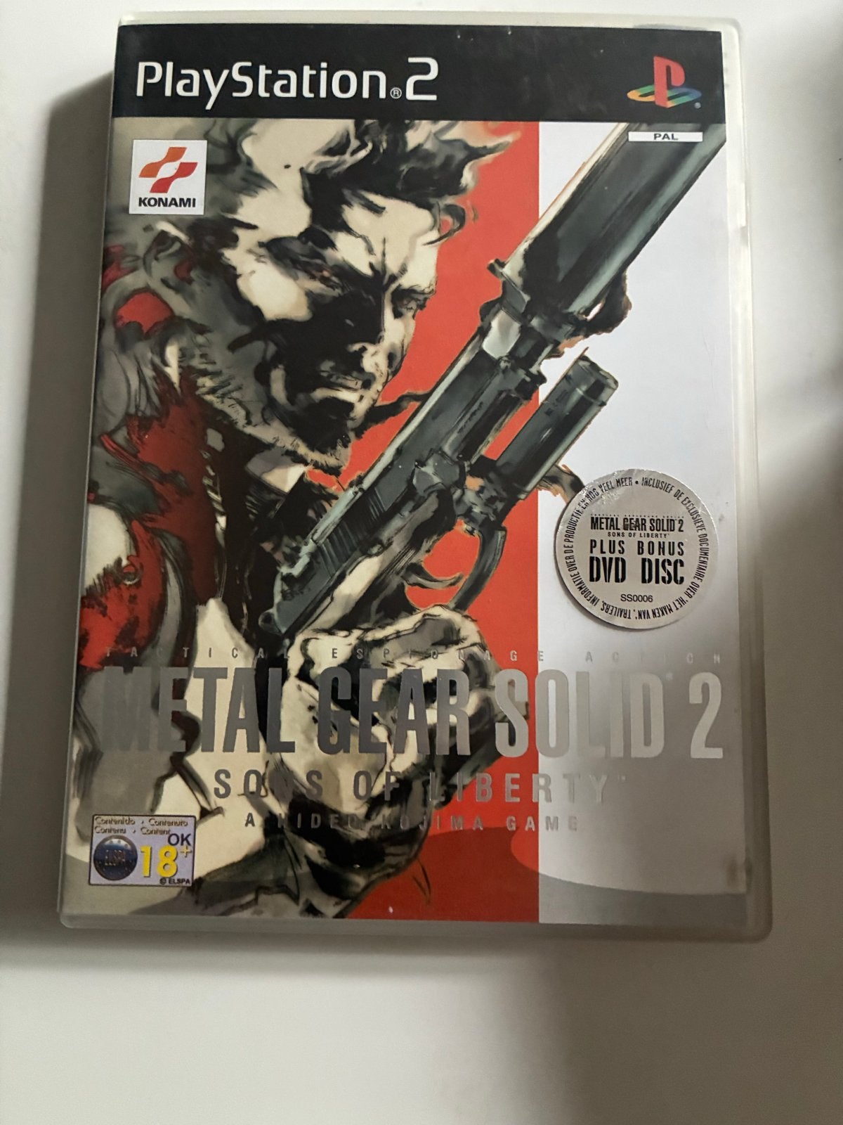 Metal Gear Solid 2: Sons of Liberty (PS2) + Bonus DVD, Spelcomputers en Games, Games | Sony PlayStation 2, Avontuur en Actie, Gebruikt