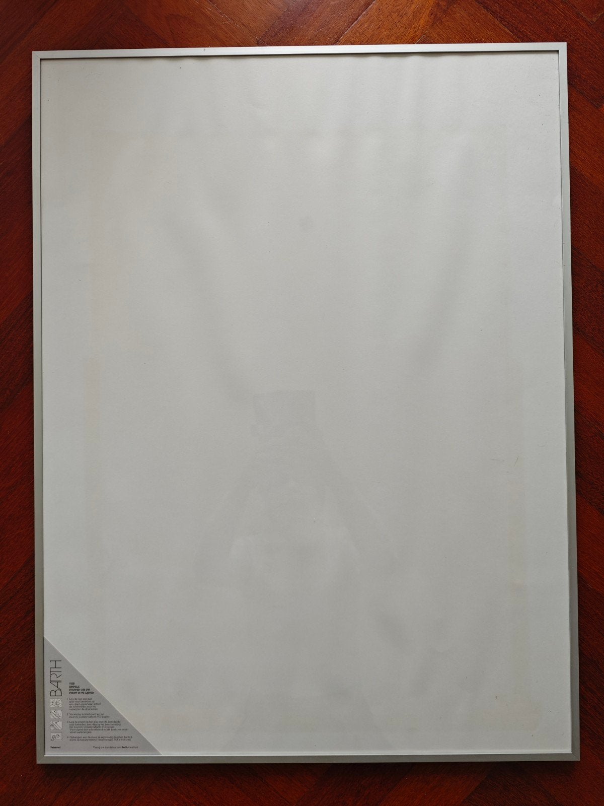 Barth wissellijst 60x80 cm, Ophalen, Gebruikt, Zilver, Met glas