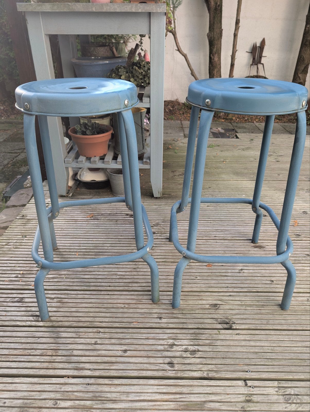 Kruk/plantentafel/atelier, Ophalen, Met voetsteun, 60 tot 90 cm, Zo goed als nieuw