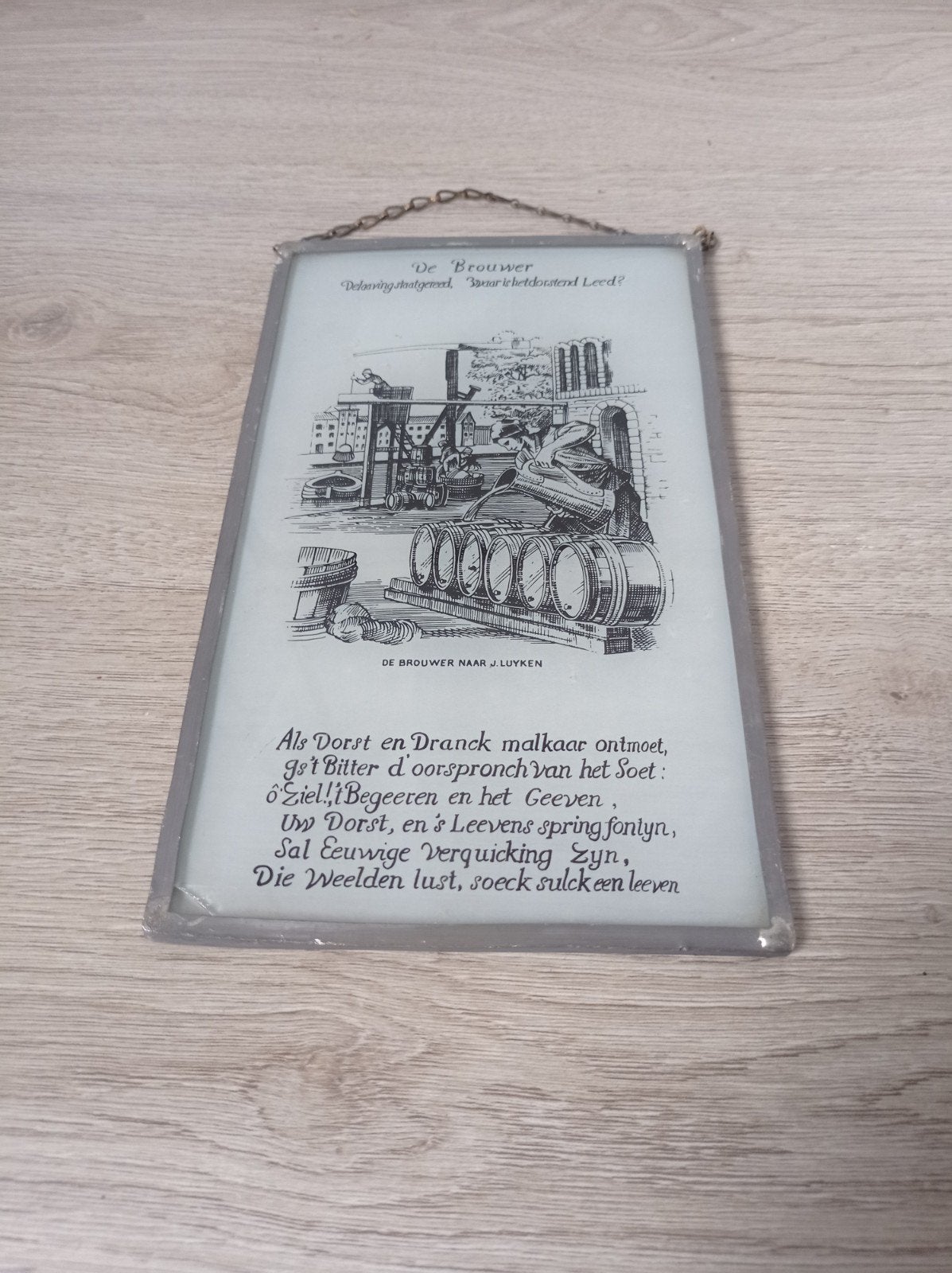 ambachtelijke Nederlandse raamhanger. 23 x 14 cm, Ophalen of Verzenden