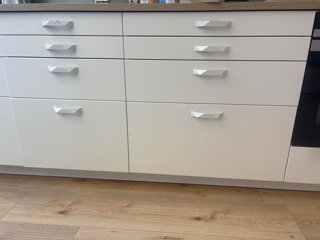 IKEA Metod Veddinge deurtjes en ladefronten, Ophalen, Wit, 50 tot 100 cm, Zo goed als nieuw
