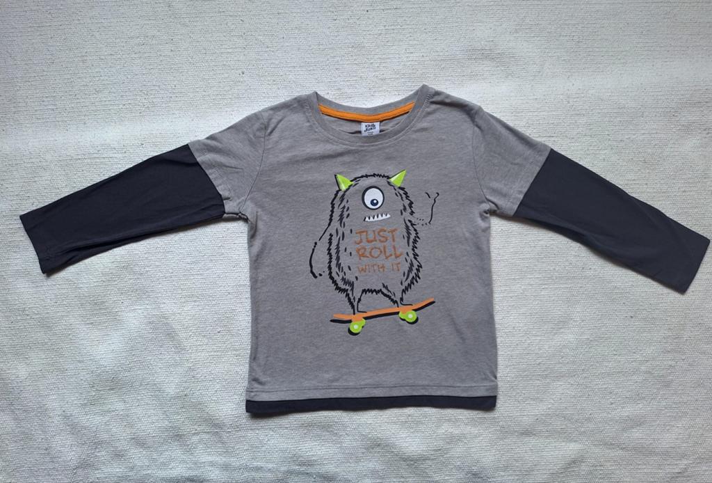 Kiki & Koko Longsleeve met Monsterprint Maat 110, Kinderen en Baby's, Kinderkleding | Maat 110, Gebruikt, Ophalen of Verzenden
