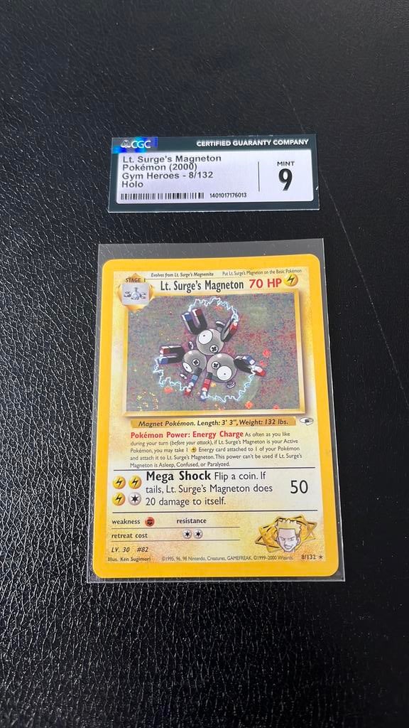 Lt. Surge’s Magneton 8/132 Gym Heroes Mint conditie, Ophalen of Verzenden, Zo goed als nieuw