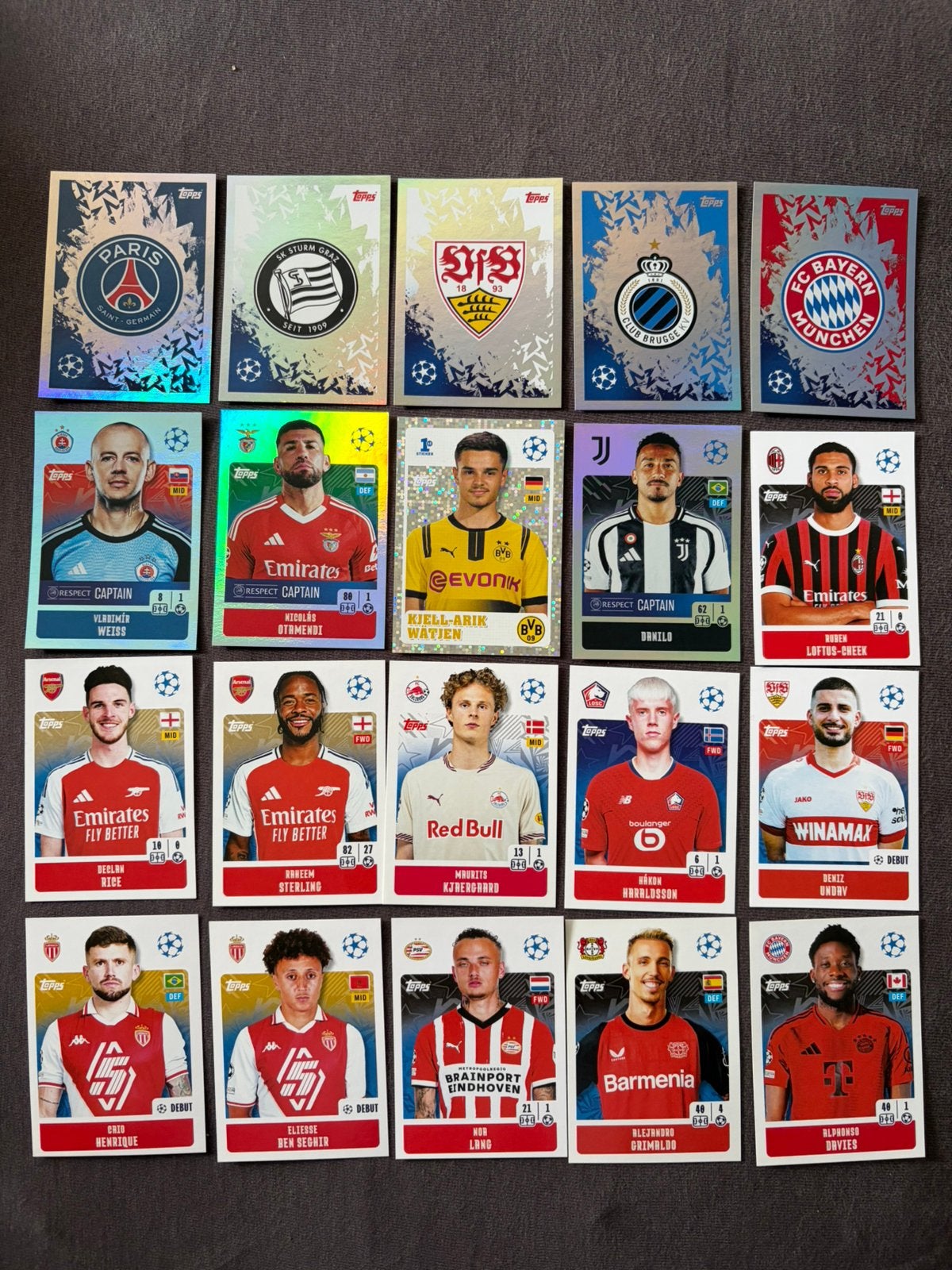 Topps stickers, Ophalen of Verzenden, Zo goed als nieuw, Meerdere stickers