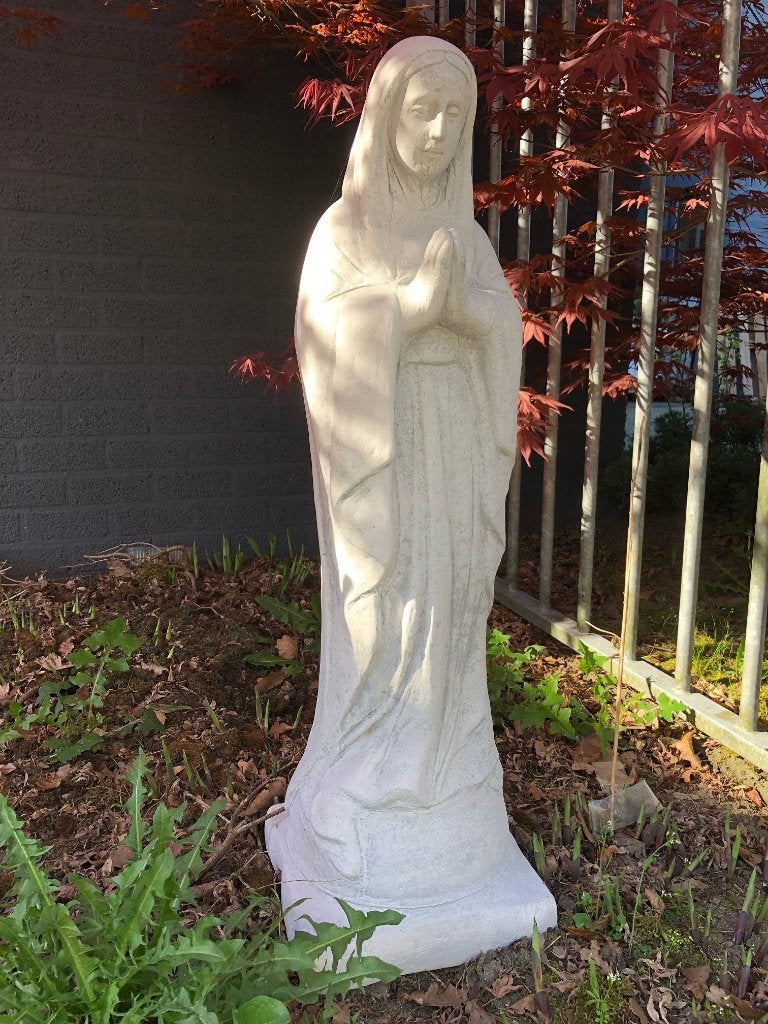 Moeder Maria / Mother Mary, groot op sokkel, Tuin en Terras, Steen, ., Nieuw, Ophalen of Verzenden