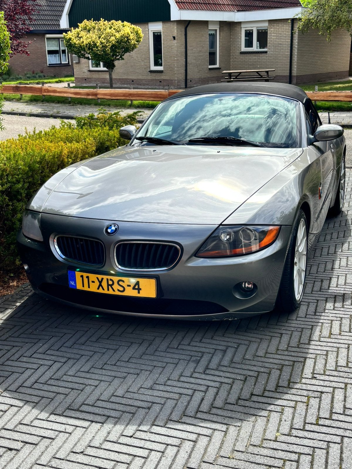 BMW Z4 2.5I 2003 Grijs, Auto's, BMW, Achterwielaandrijving, Mistlampen, Cabriolet, Leder