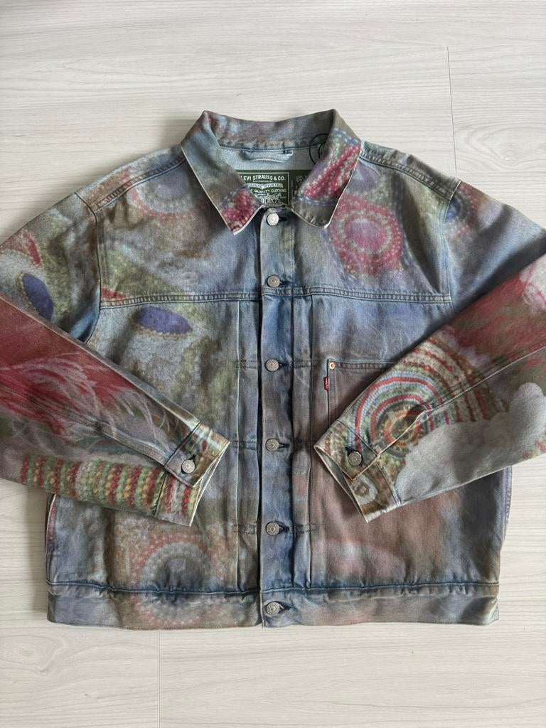 Levi’s x Denim Tears Photo Trucker Jacket, Large., Ophalen of Verzenden, Nieuw, Maat 52/54 (L), Overige kleuren
