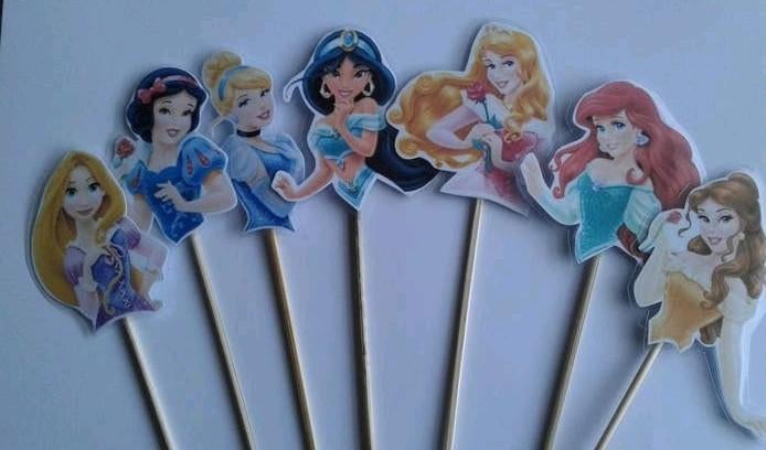 Disney Prinsessen traktatie prikker, Ophalen of Verzenden, Nieuw, Versiering, Verjaardag
