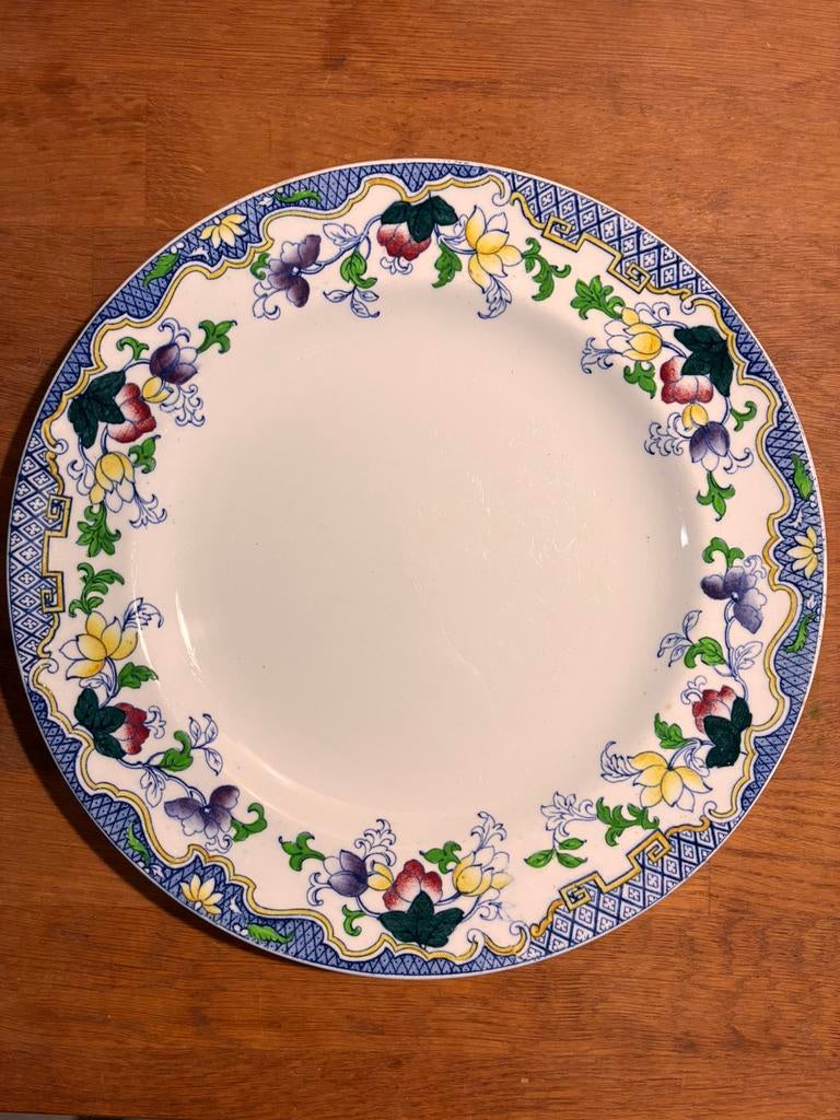 Minton Porseleinen Diep Borden (4st) met Bloemmotief, Antiek en Kunst, Ophalen